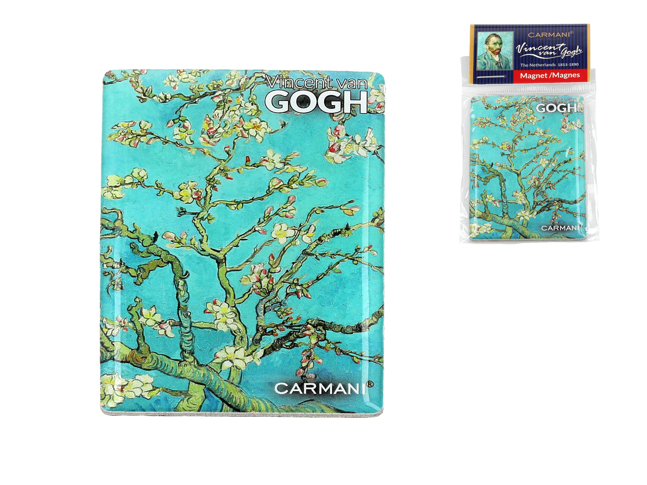 Kühlschrankmagnet Mit Van Goghs Blühendem Mandelbaum, Dekorativer Magnet