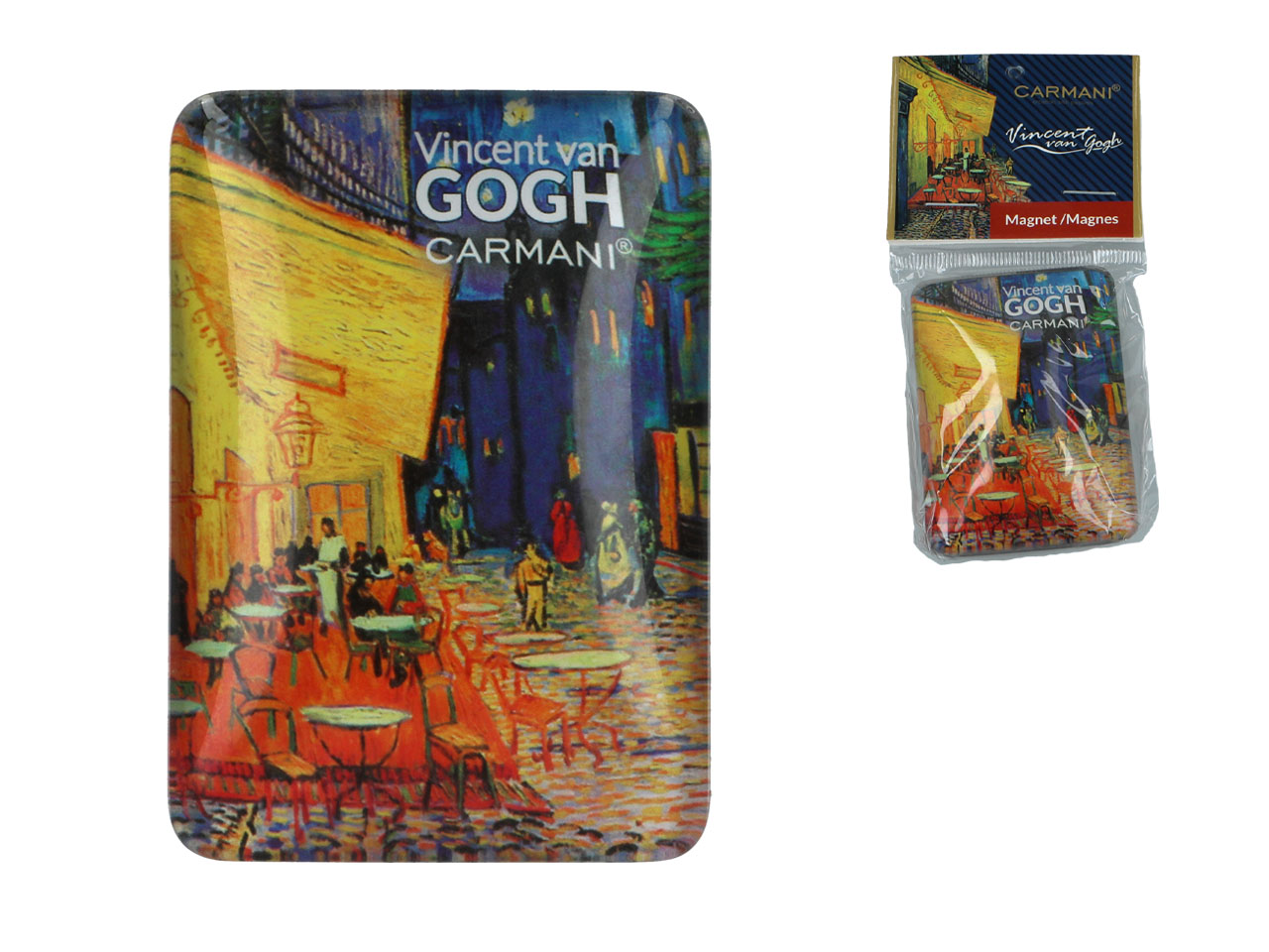 Kühlschrankmagnet Mit Van Goghs Gemälde „caféterrasse Bei Nacht“ – Geschenk