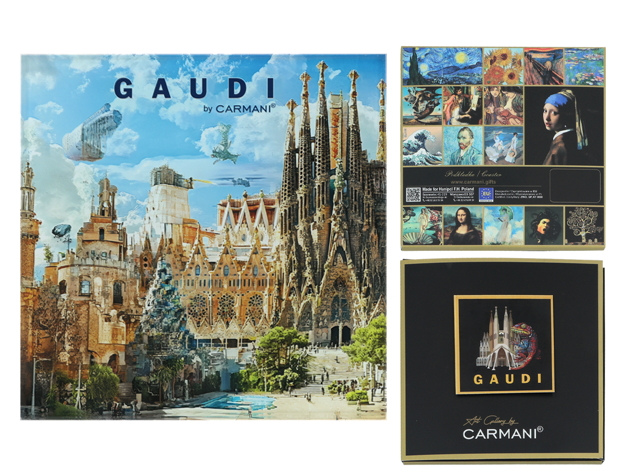 Glasuntersetzer, Pod-becher, Antoni-gaudi-mosaik-gemälde, Geschenk Für Mama