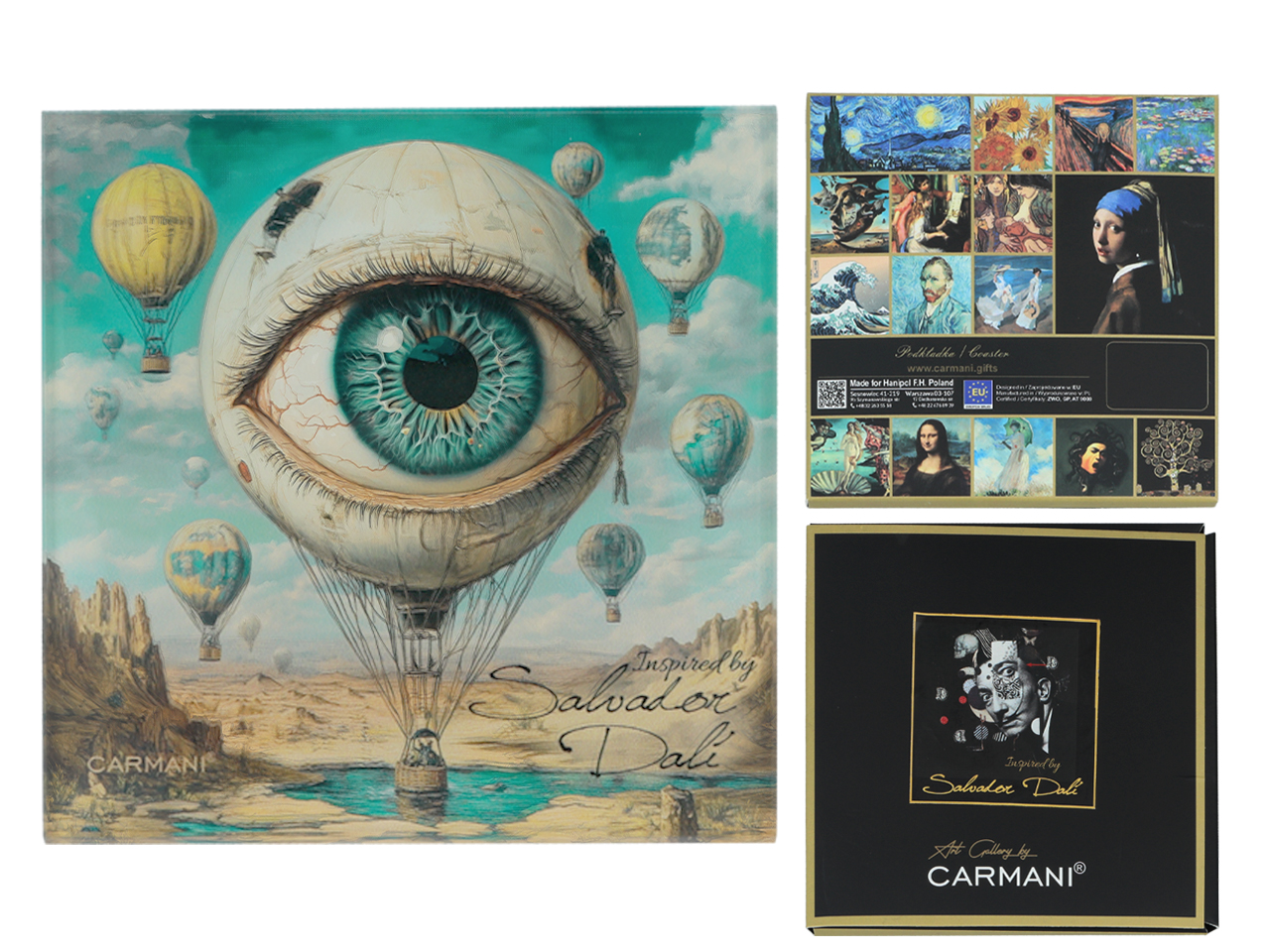 Glasuntersetzer Unter Der Tasse Von Salvador Dalí, Küche, Wohnzimmer, Wohndekoration