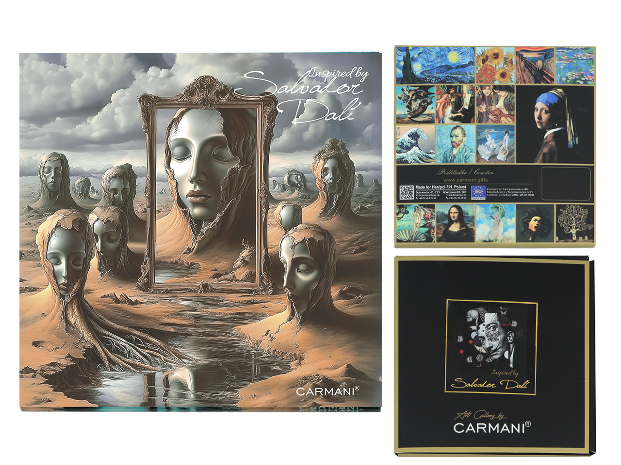 Glasuntersetzer, Salvador Dalí, Küche, Tisch, Wohnzimmer, Dekoration