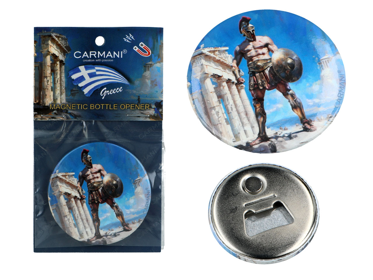Flaschenöffner Mit Magnet, Gladiatorenmotiv, Geschenk Für Ihn