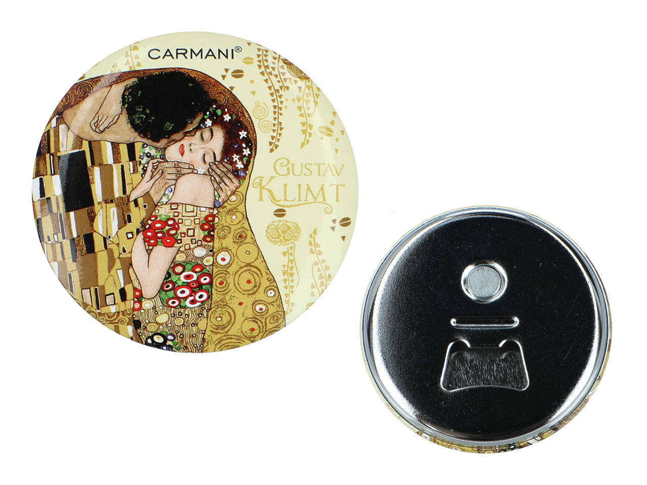 Flaschenöffner-kühlschrankmagnet Carmani Gustav Klimt Kuss