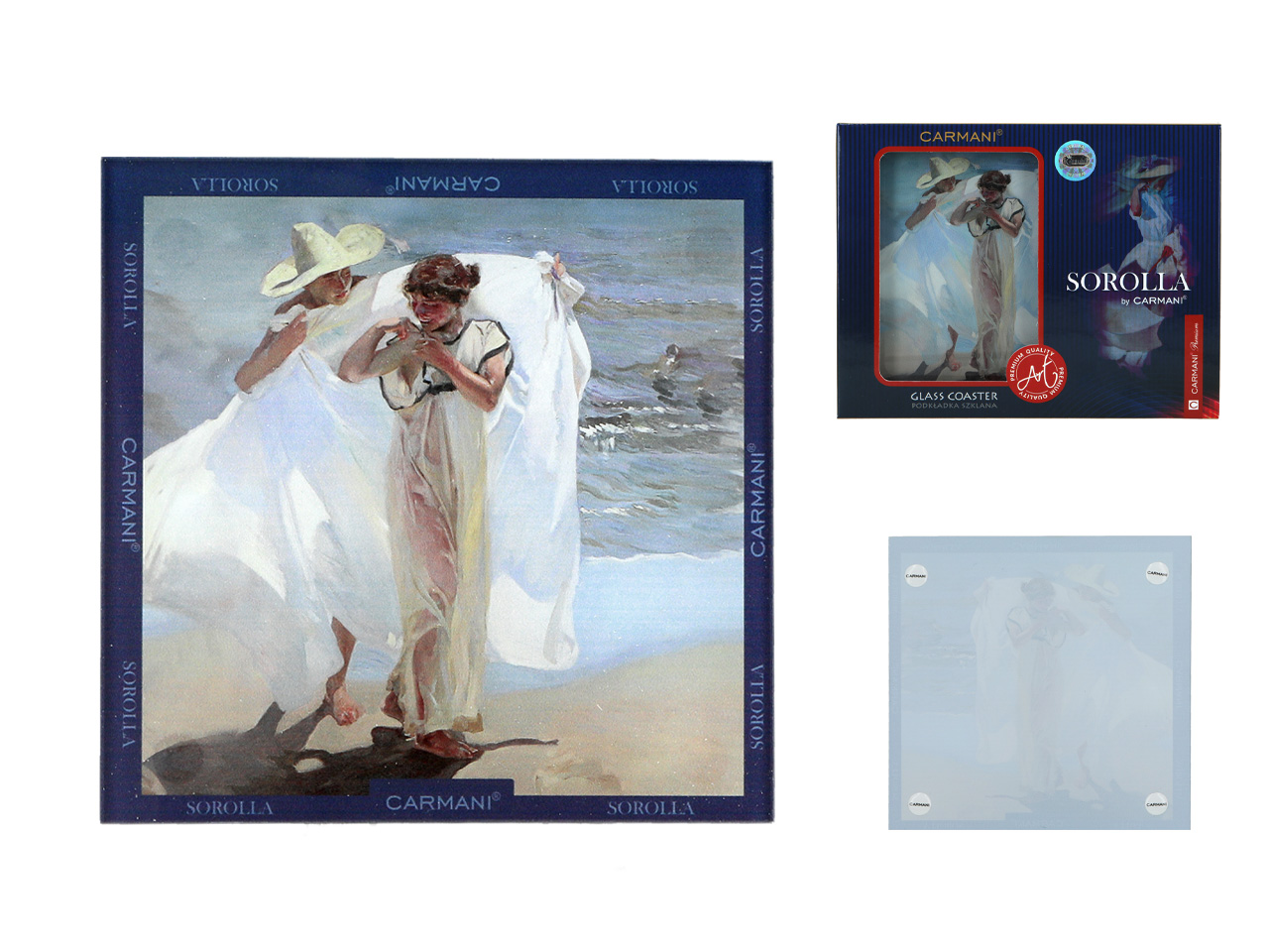 Joaquin Sorolla Glasuntersetzer Nach Dem Baden Tassenuntersetzer