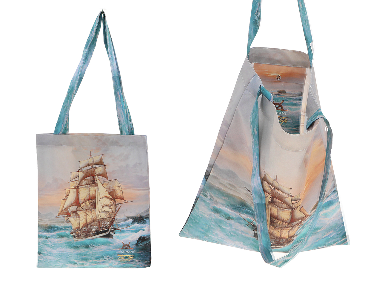 Schultertasche Aus Canvas Mit Aufdruck