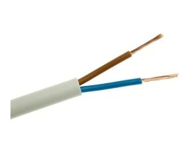 Flachkabel H03vvh2-f (omyp) 2x1 Weiß /100m/