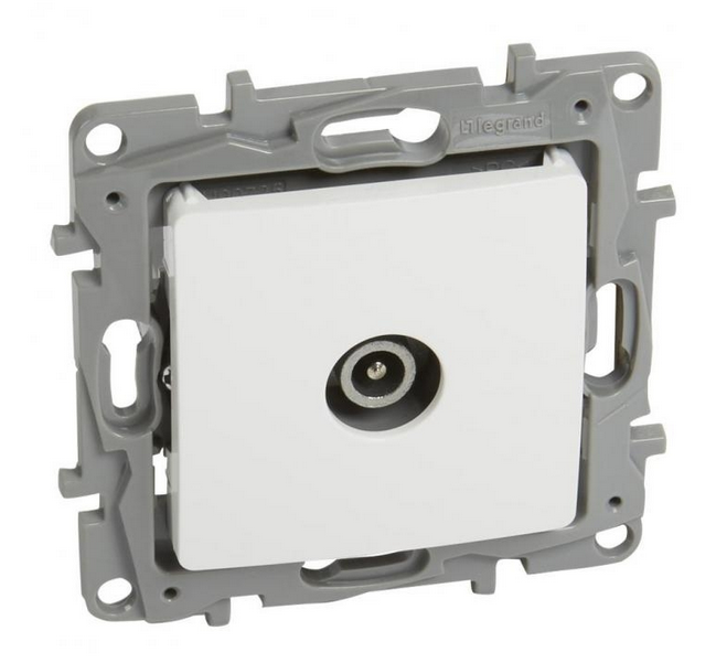 Niloe Tv-antennenbuchse, Stecker, 10 Db, Weiß, 764555