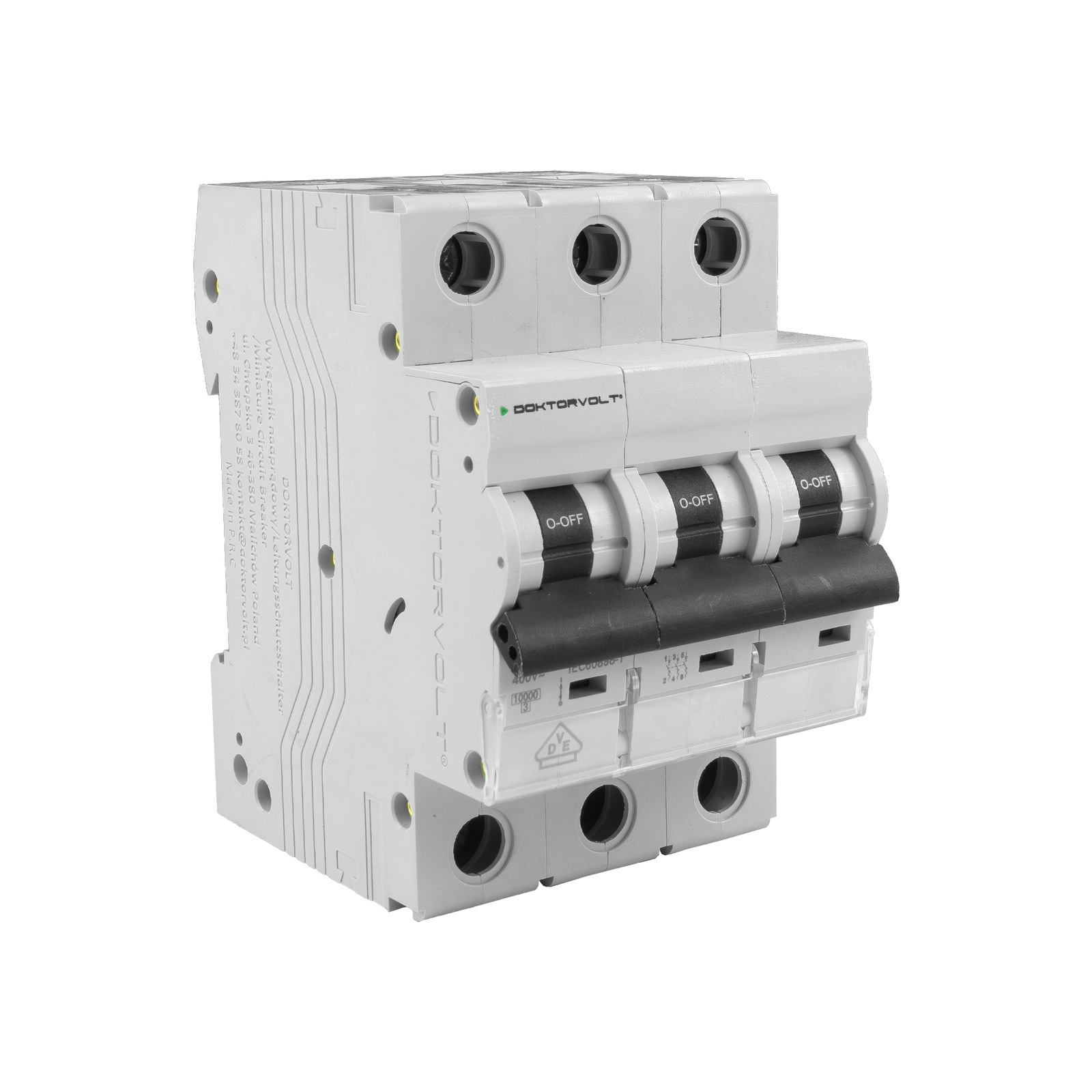 Mcb 10ka 3p 16a Vde B16a Doktorvolt Dv-3400 Leistungsschalter