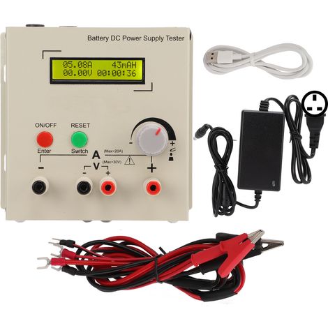 Testeur De Batterie Avec Écran Lcd, Mesure Capacité Et Résistance Interne, Alimentation Ac 100-240v, Prise Uk, Instrument De Diagnostic Pour Piles Et Accumulateurs.