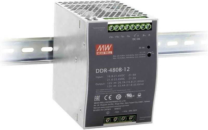 [gebraucht] B-ware Meanwell Dc Wandler Konverter Ddr 480 Din Rail Stromversorgung 67 2 154v 24v 20a