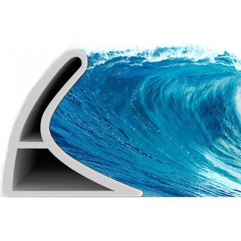 Bande De Rétention D'Eau En Pour Salle De Bain De Autocollante De X 1 2 M 2 Cm 3 Cm Silicone