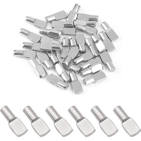 Packung Mit 50 Regalträgernägeln, Regalstiften, Regalwinkeln Für Schränke Und Tische, 5 Mm X 19 Mm