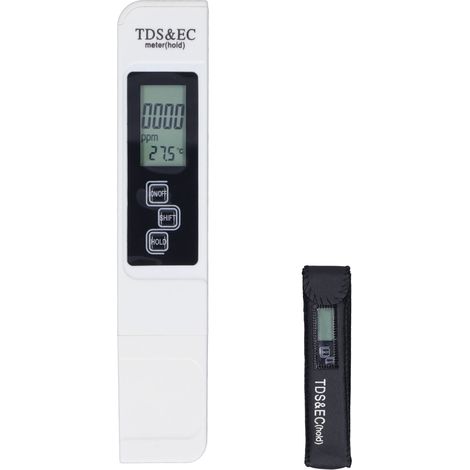 Tester Qualité Eau Numérique Portable 3-en-1 Ec Température Haute Précision - Kit De Mesure Tds Mètre Digital