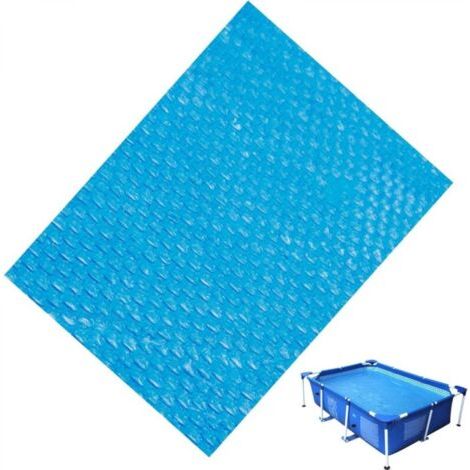 Bâches Bulles Piscine Solaires Rectangulaire/carré Couverture De Piscine Solaire, Protecteur Couvercle De Bain À Remous Anti-pluie Anti-poussière Protection Uv Jardin Extérieur - 220x150cm