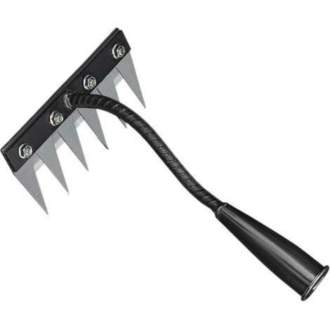 Rateau De Désherbage, Rateau Jardin, Rateau Bertaus, Outillage De Jardin, Râteau De Désherbage De Jardin En Acier Au Carbone, Outil Manuel Des Mauvaises Herbes Remover, Griffe De Jardin, 6 Dents