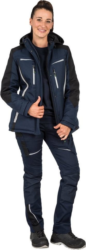 Leibwächter Damen Winter-Softshelljacke Flex-Line FLXDI30 Gr. 40 marine/schwarz