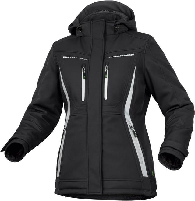 Leibwächter Damen Winter-Softshelljacke Flex-Line FLXDI05 Gr. 36 schwarz