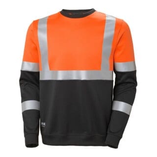 Warn-Sweatshirt, orange, Gr.S