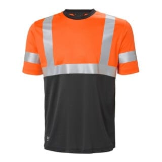 Warn-T-Shirt addvis, orange, Gr.2XL