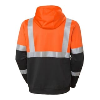 Warn-Hoodie, orange, Gr.XL