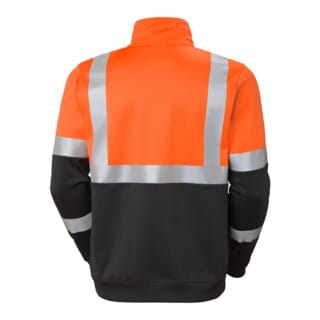 Warn-Sweat-ZIP, orange, Gr.M