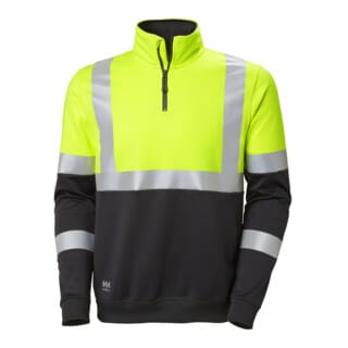 Warn-Sweat-ZIP, gelb, Gr.2XL