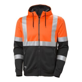 Warn-Hoodie, orange, Gr.2XL
