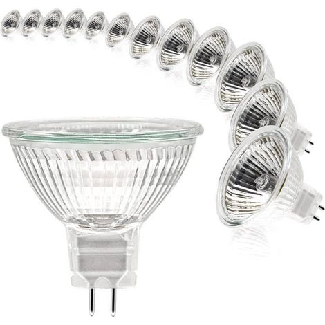 Mr16 Spot Light Bulb, 12v 35w Light Bulb, Gu5.3 Dimmable , 2 Pin Halogen Light Bulbs Warm White 2700k, Pack Of 12 (mr16-35w-12p)