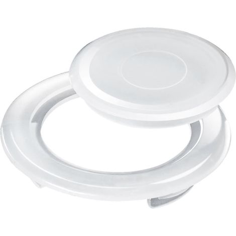 Inch Patio Table Umbrella Hole Ring And Cap Set, Standard Size Umbrella Thicker(white)