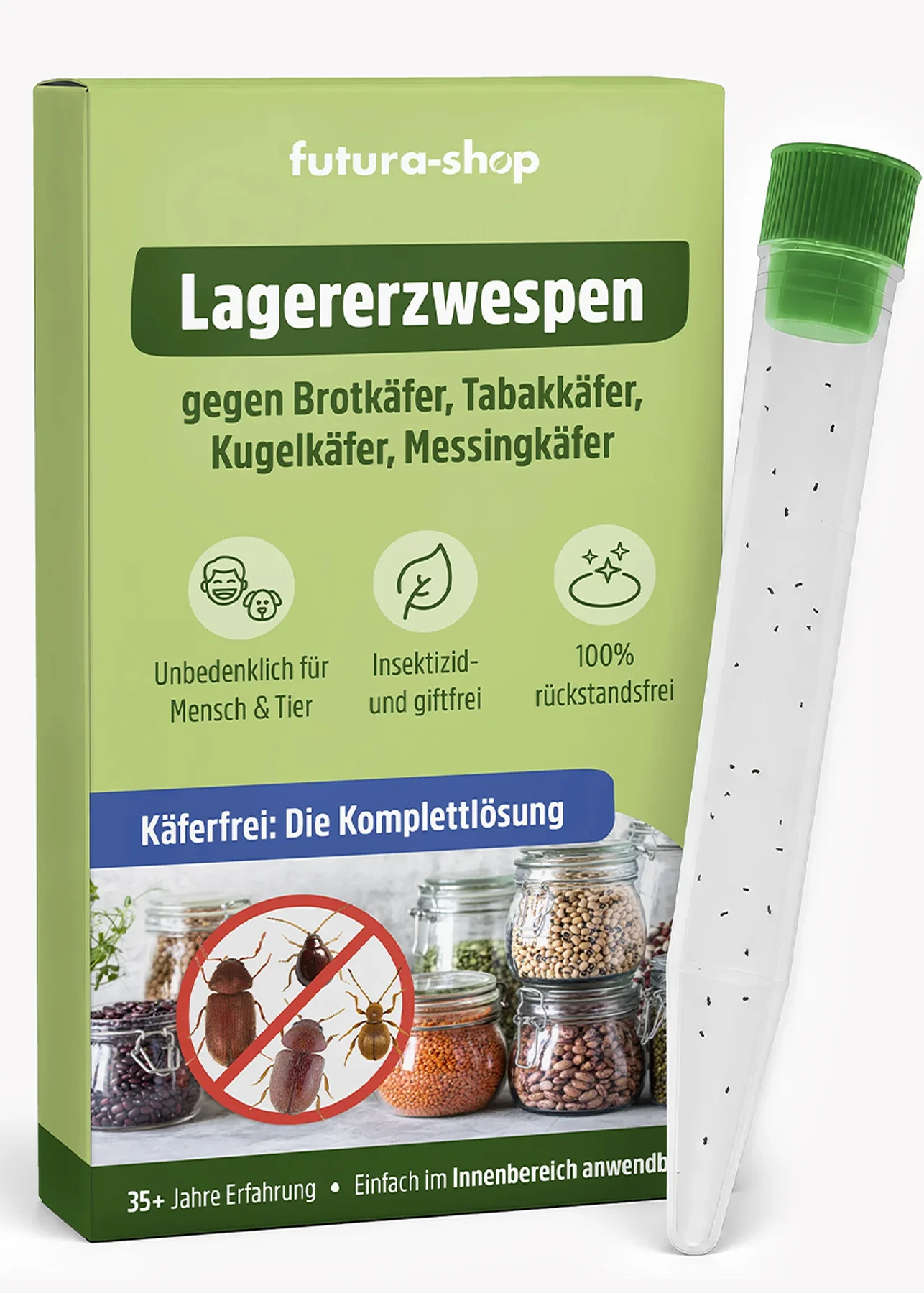 Lagererzwespen Gegen Brotkäfer, Tabakkäfer, Kugelkäfer, Messingkäfer 100% Biologische Schlupfwespen