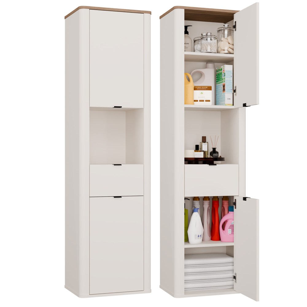 Badezimmerschrank Cordoba 2d1s Kaschmir Eiche Castello Hängesäule Schublade
