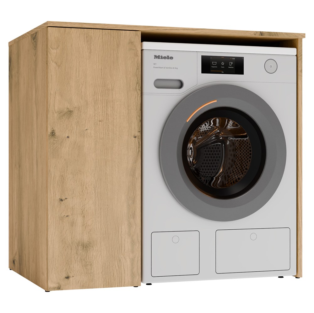 Badezimmer-waschmaschinenschrank Mit Türen Np 1d Artisan Oak