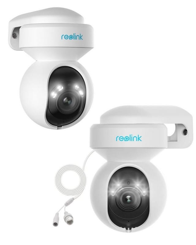 5MP wlan ptz Überwachungskamera mit smarter Erkennung & Spotlight, Farbige Nachtsicht, Auto-Tracking, E1 Outdoor, 2 Pack - Reolink