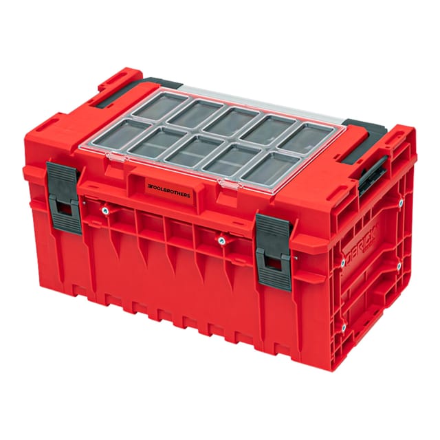 Toolbrothers - rhino xxl Werkzeugkoffer ultra Handling+ Höhe l 38 l IP66 mit herausnehmbaren Trennwänden + Boxen