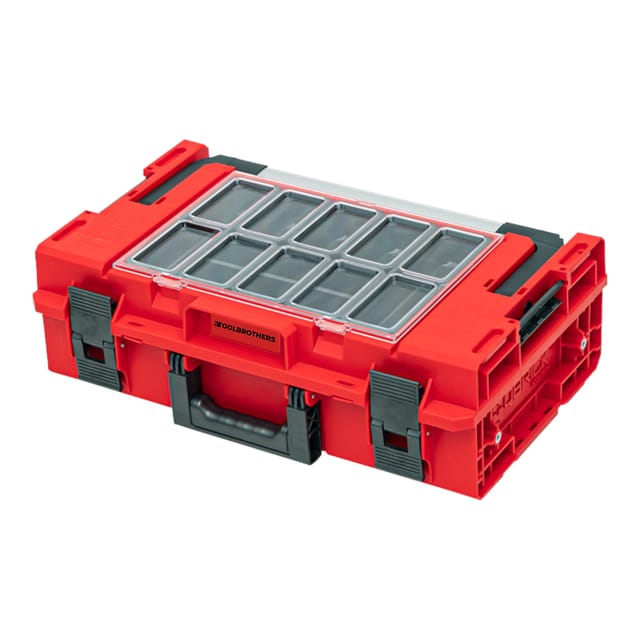 Toolbrothers - rhino xxl Werkzeugkoffer ultra Handling+ Höhe m 15,4 l IP66 mit herausnehmbaren Trennwänden + Boxen