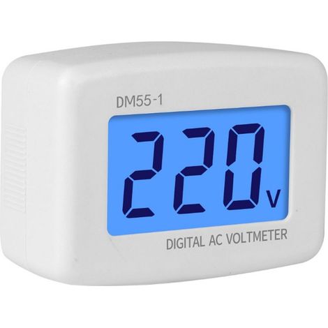 Dm55-1-eu Digital Ac Voltmeter Appareils Électroménagers De Haute Précision Eu Plug 230v 50hz A