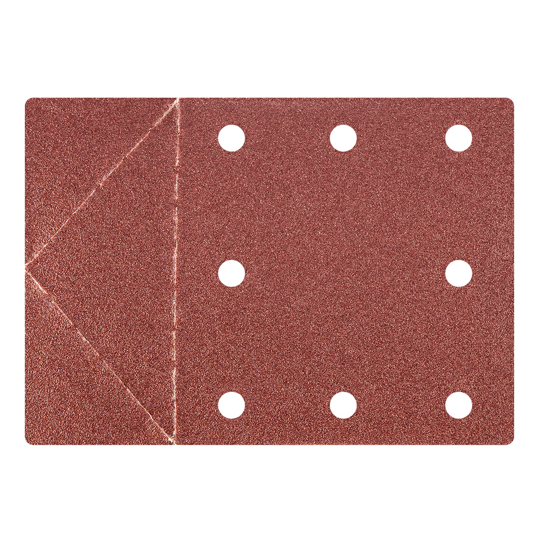 Schleifpapier 115 X 160 Mm, Mit 8 Löchern, Abreißperforation, Klettverschluss, P100, 3 Stück.
