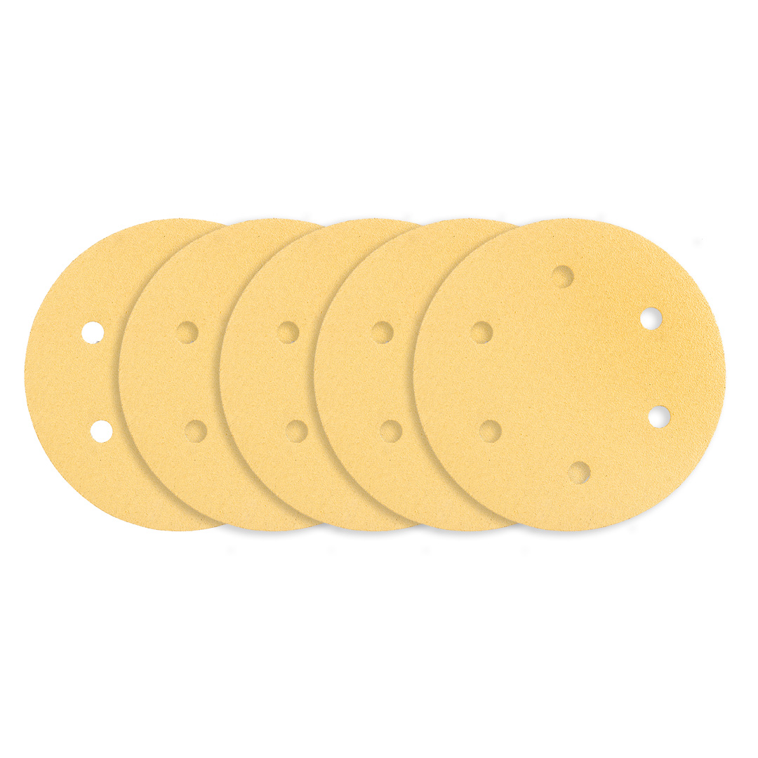 Klett-schleifpapier 225 Mm, K80, 5 Stück, Mit 6 Löchern Für Schleifer 59g264, 59g265