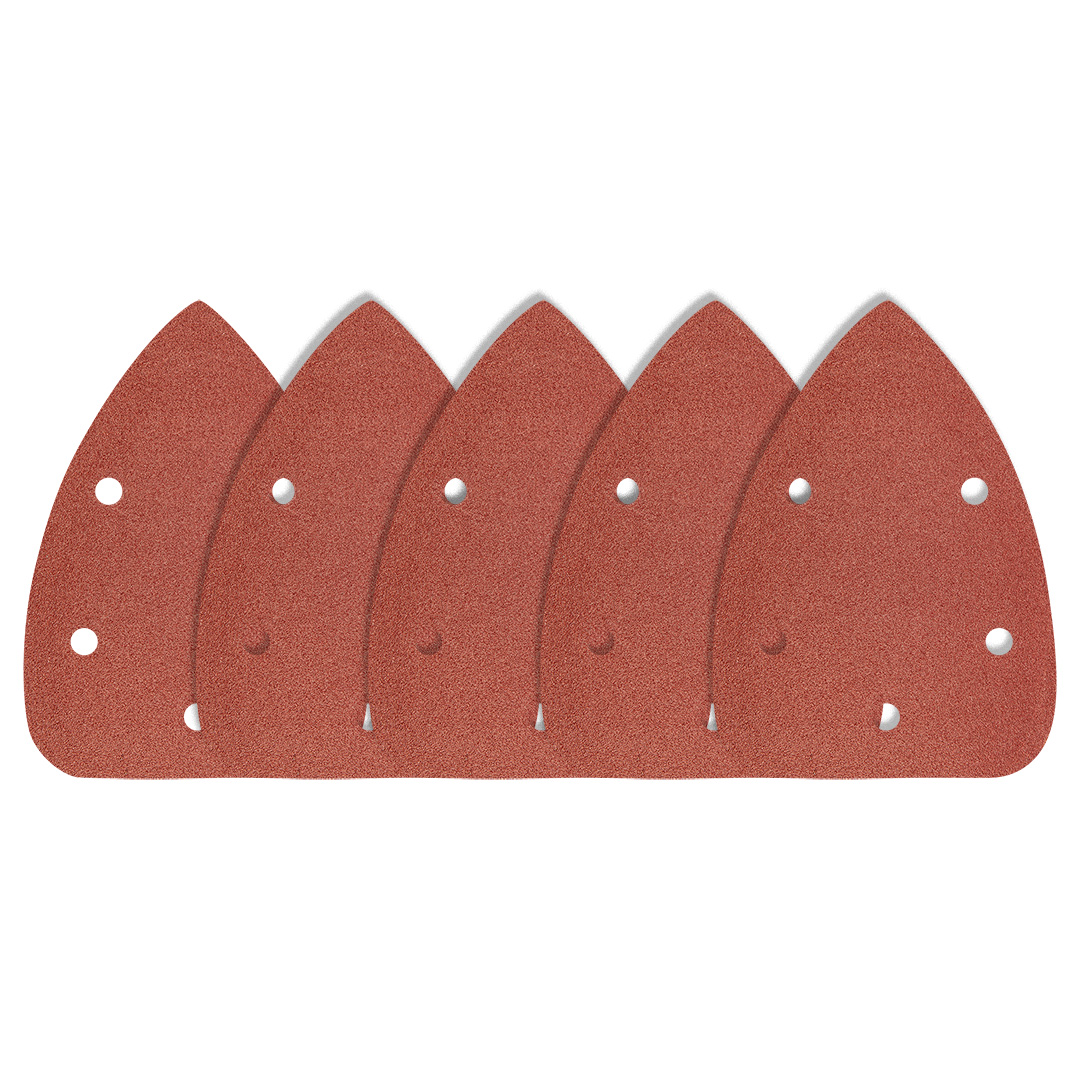 Klett-schleifpapier, Eisen 102 X 140 Mm, Körnung P40, 5 Stück, Mit 5 Löchern Für Schleifmaschine 59g335
