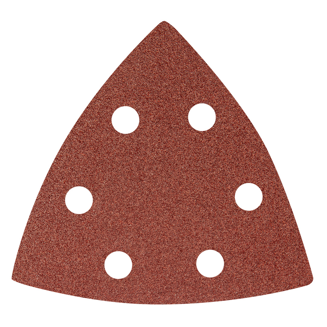 Delta Klett-schleifpapier 93 X 93 Mm P100, 5 Stück, Mit 6 Löchern