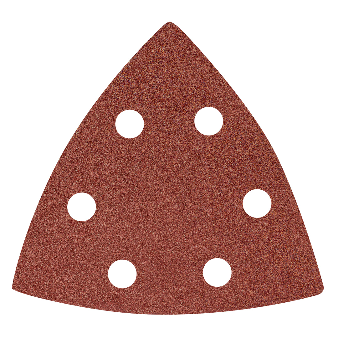 Delta Klett-schleifpapier 93 X 93 Mm P120, 5 Stück, Mit 6 Löchern