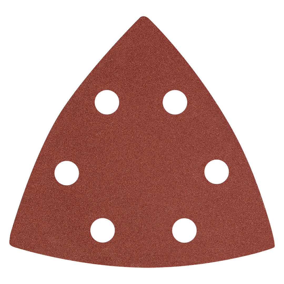 Delta Klett-schleifpapier 93 X 93 Mm P240, 5 Stück, Mit 6 Löchern