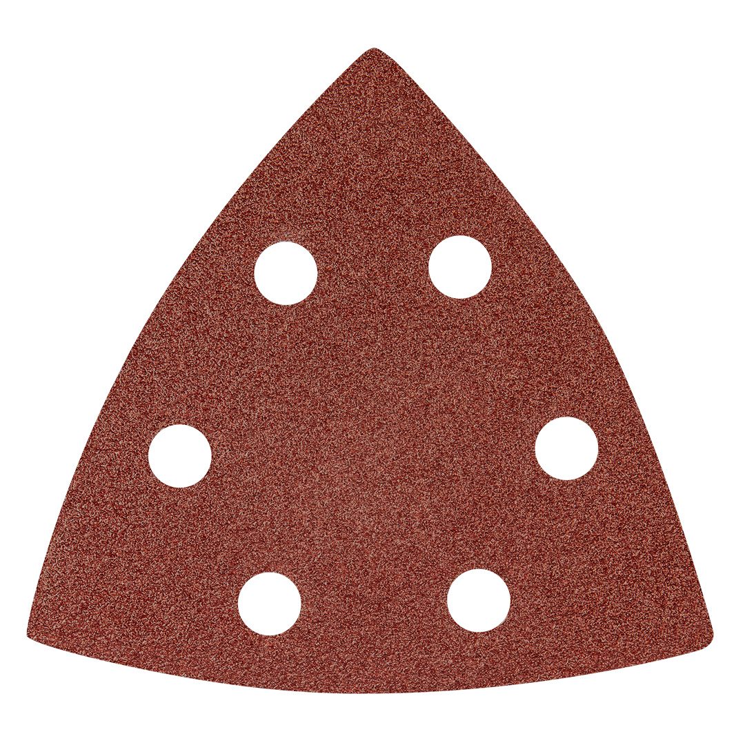 Delta Klett-schleifpapier 93 X 93 Mm P80, 5 Stück, Mit 6 Löchern