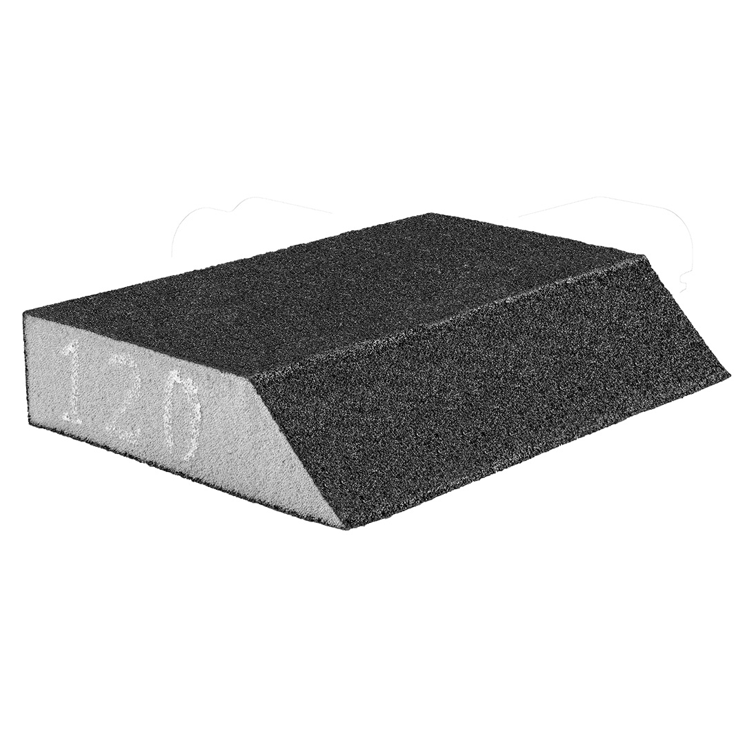 Schleifschwamm 125 X 25 X 90 Mm, K120, Schräg