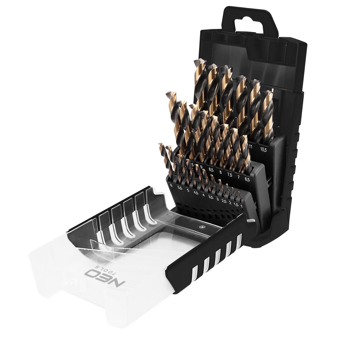 Hss-cnc-metallbohrer, 124°, „pro-tec“, 1,0–13,0 Mm, 25er-set