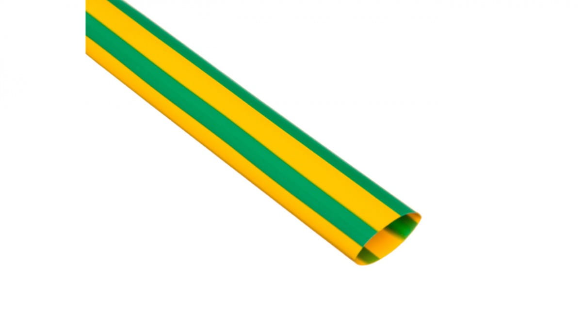 Dünnwandiger Schrumpfschlauch, 1-m-abschnitte, Cr 12.7/6.4 Gelbgrün, 427563 /50 Stück/