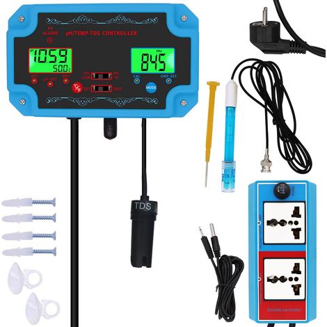 Détecteur De Qualité De L'Eau 3 En 1 - Contrôleur Ph/temp/tds