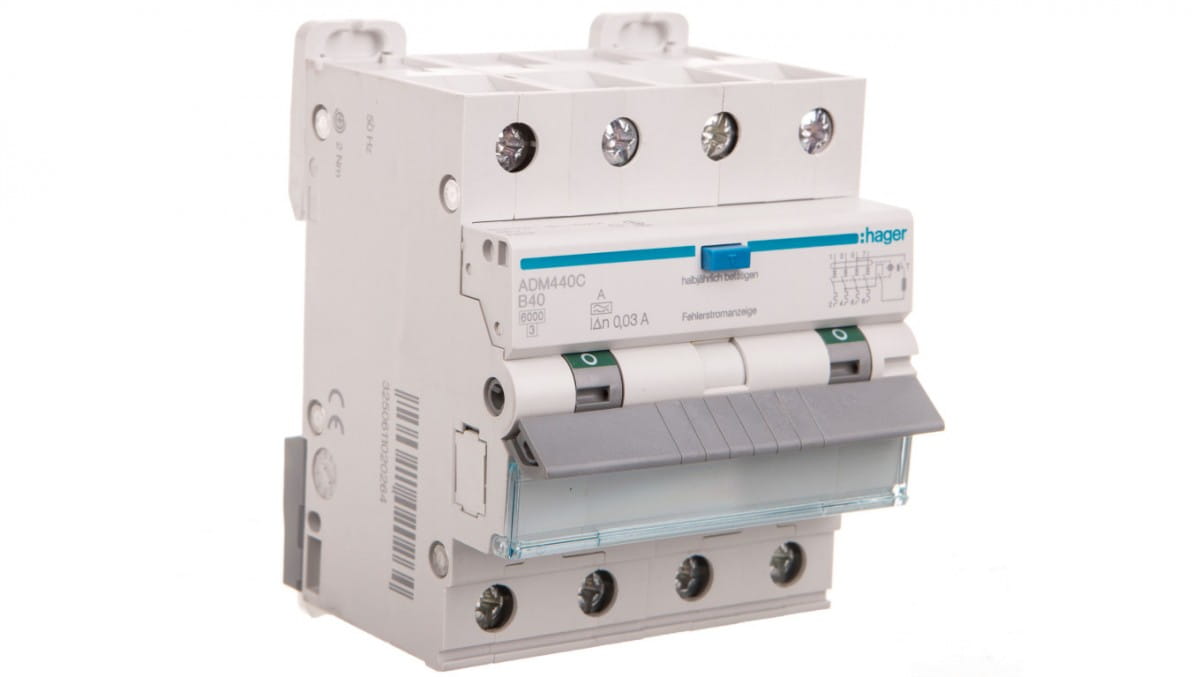 Rcbo 4p B40a 0,03a Typ A 6ka Rcbo Adm440c