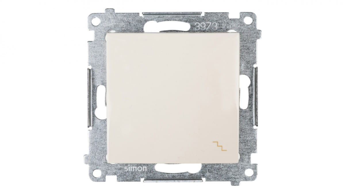 Simon 54 Treppenhausschalter, Cremefarben, Ip20, Dw6a.01/41