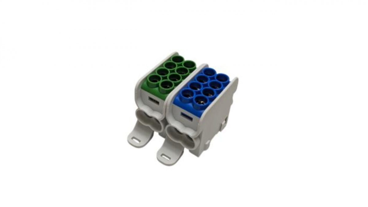Verteilerblock Hlak25 (mag) 2p Blau, Grün 2xal/cu 25mm+16mm 1000vac/1500vdc Mag2251bg0